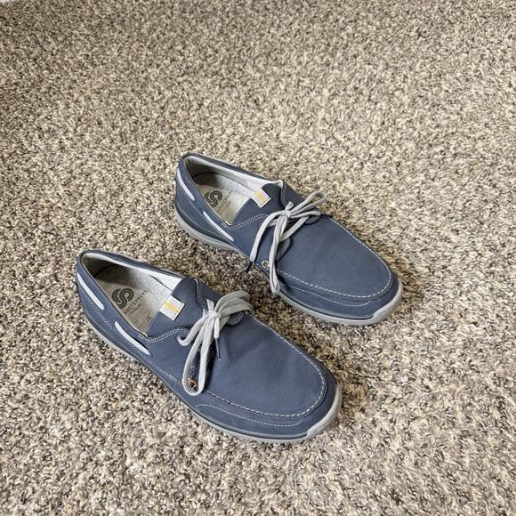 Clarks Mens Marus Edge Boat Shoes Sneakers Size 11 Blue...